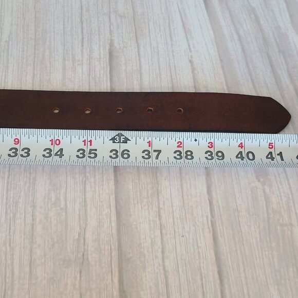 Vintage Old Navy Italian Leather Belt Boho Buckle Womens Measures L USA - Picture 5 of 8
